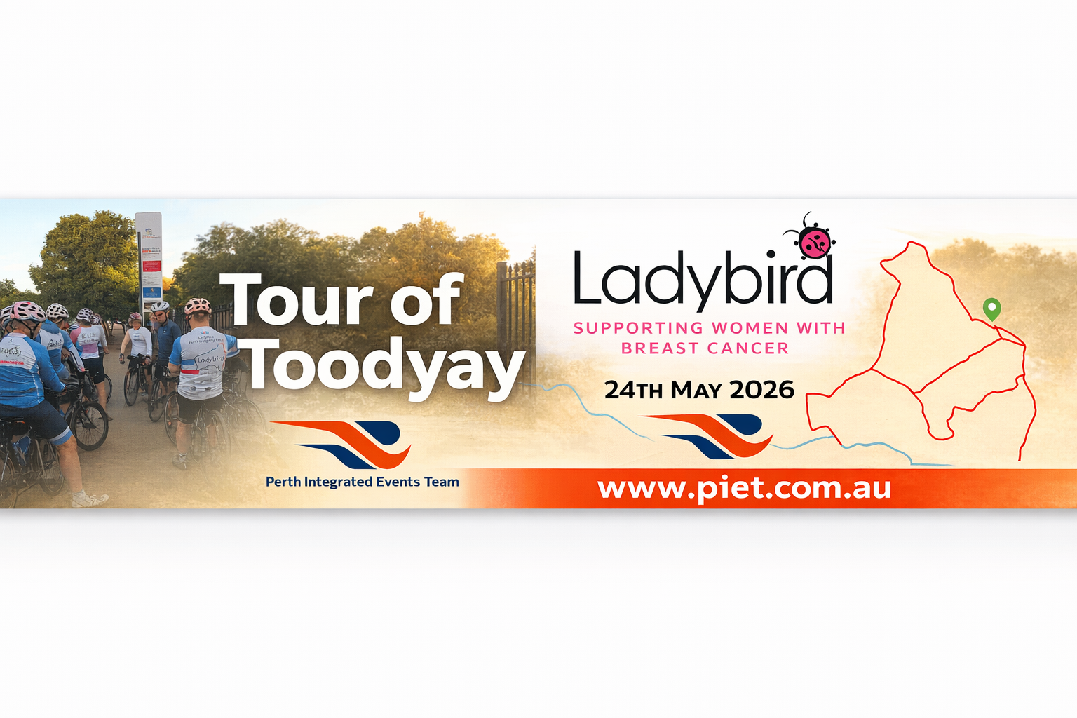 Tour of Toodyay benefitting the Ladybird Foundation banner